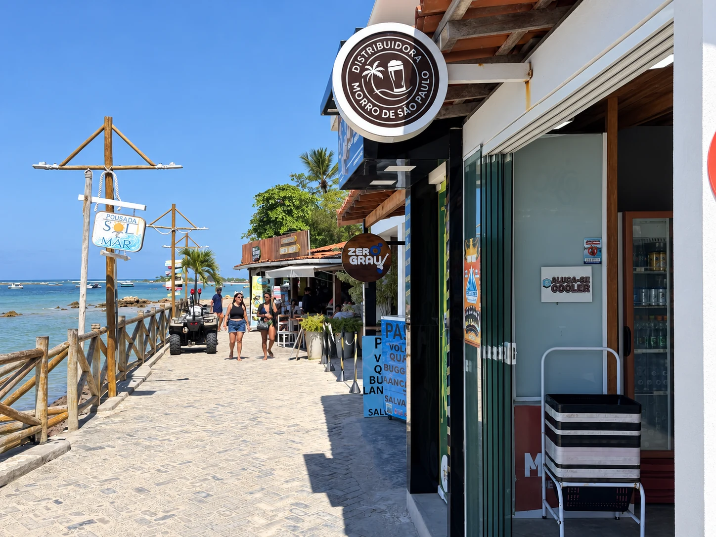 Fachada da Distribuidora do Morro na Terceira Praia